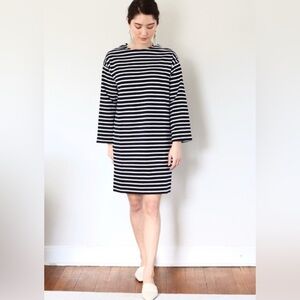 Everlane Breton Cotton Striped Oversize Dress Sz M, EUC